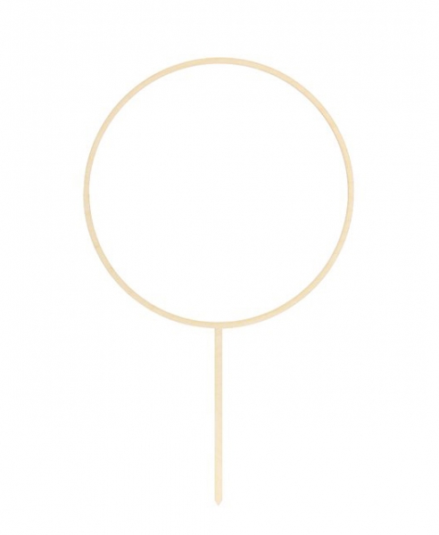 Cake Topper - Wooden Hoop 14cm